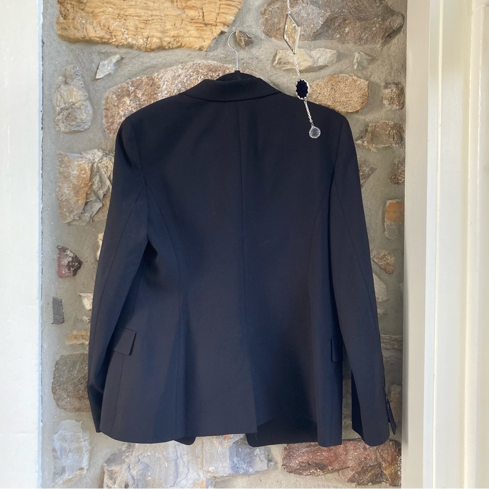 Theory Traceable Slim Blazer Jacket & Flared Pant, 34'' Good Wool $700 Womens 10 - Picture 11 of 15